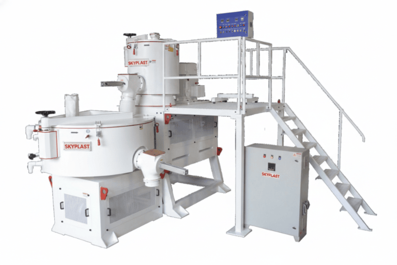 Heater Cooler Mixer with Spiral Conveyor